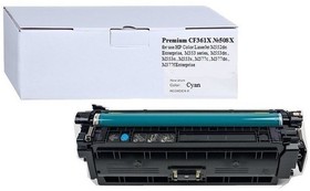 Фото 1/2 AQ CF361X, Совместимый картридж CF361X / 040HC для HP СLJ M552, 553, 577 9.5K Cyan Aquamarine