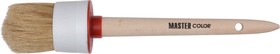 30-0408, Круглая кисть, натур. щетина, 55% топс, деревянная ручка, ø55 мм