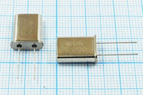 Кварцевый резонатор 8000 кГц, корпус HC49U, нагрузочная емкость 20 пФ, точность настройки 30 ppm, марка HC-49U[KDS], 1 гармоника, (KDS8.000)
