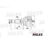 ШРУС наружный MITSUBISHI COLT/LANCER 1.6-1.8 88-92 (GKN 302631) GA20261