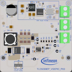 Фото 1/2 TLD5099EPVSEPICEVALTOBO1, TLD5099EP-VSEPIC EVAL Boost Controller for TLD5099EP