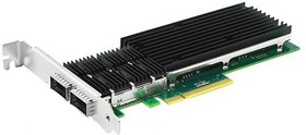 Фото 1/6 Сетевой адаптер Lr-Link LREC9902BF-2QSFP+ PCIe v3.0 x8 2*QSFP+ 40G NIC Card на основе Intel XL710