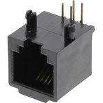 TM5RU1-64(50), TM Series Female RJ11 Connector, Through Hole, UTP Shield