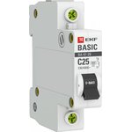 mcb4729-1-25C, Circuit breaker 1P 25A (C) 4.5kA VA 47-29 Basic
