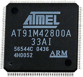 Фото 1/2 AT91M42800A-33AI, микроконтроллер ARM7 32бит QFP144