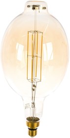 Фото 1/10 Лампа LED Vintage Filament BT180 8W E27 180х360mm Golden 780lm 2400K 151802008