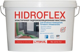 Фото 1/4 HIDROFLEX-гидроизол. мастика 5kg bucket 482570002