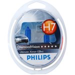 12972DVS2, Комплект галогенных ламп 2шт H7 12V 55W PX26D DIAMOND VISION (5000K ...