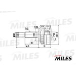 ШРУС наружный OPEL ASTRA/KADETT/VECTRA 1.2-1.6 84-98 (с ABS) (GKN 302069) GA20348