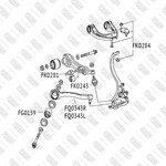 Рычаг подвески передний нижний правый MERCEDES W211/C219/R230 01- FQ0343R