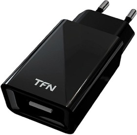 Фото 1/2 Зарядное устройство сетевое TFN, USB, 1A, черный (TFN-WC1U1ABK)