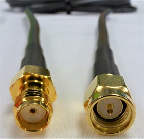 Фото 1/2 CA197/195-VC, Female SMA to Male SMA Coaxial Cable, 5m, RF195 Coaxial, Terminated