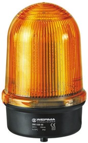 280.350.55, BM 280 Series Yellow Flashing Beacon, 24 V dc, Surface Mount, LED Bulb