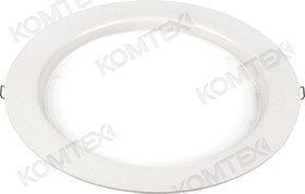 Comtech ДВО Светильник встр с защитным стеклом, 12W, 1100lm, 4000К, 135x70mm, белый