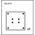 ABL0010, Накладки тормозные,комплект STD / WVA (19487) HCV