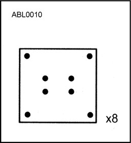ABL0010, Накладки тормозные,комплект STD / WVA (19487) HCV