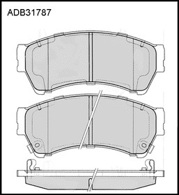 ADB31787, Колодки тормозные дисковые | перед |