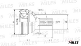 Фото 1/3 GA20396, ШРУС RENAULT LOGAN/CLIO II/MEGANE II 1.4-1.6 02- нар.