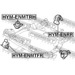 HYM-ENMTRH, Подушка двигателя правая (гидравлическая)