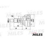 ШРУС наружный SKODA FELICIA/VW CADDY 1.3-1.9D 94-01 (GKN 303001) GA20414