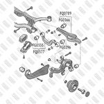 Рычаг подвески задний верхний левый/правый AUDI A3/Q3/TT 03- VW ...