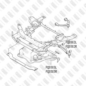 FQ0383R, Рычаг подвески BMW X5 (E70) / X6 (E71) 08-