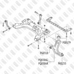 FQ0386L, Рычаг подвески передний нижний левый