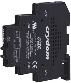 Фото 1/3 DR24D06R, Sensata Crydom DR Series Solid State Interface Relay, 32 V dc Control, 6 A rms Load, DIN Rail Mount