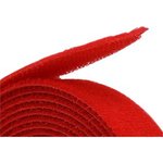 RND 475-00456, Hook and Loop Cable Tie 10m x 15mm Polyamide / Polypropylene Red
