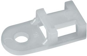 RND 475-00377, Cable Tie Mount 5.2mm White Polyamide 6.6 Pack of 100 pieces