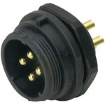 Circular Connector, 5 Contacts, Panel Mount, Plug, Male, IP68