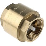 Brass Single Check Valve, BSPP 1-1/2in, 12 bar