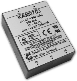 KAM07512D, AC/DC преобразователь, 5В,0.6А;12В,0.3А,6.6Вт