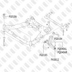 FQ0406L, Рычаг подвески NISSAN Qashqa/X-Trail 07- /RENAULT Koleos 08-