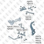 FQ0415L, Рычаг подвески AUDI A4,A6,A8,Allroad 95- SKODA Superb 01- VW Passat 96- ...