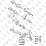 FQ0419L, Рычаг подвески передний нижний левый