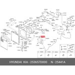 25365-7D000, Крышка бачка расширительного HYUNDAI HD160,170 OE