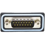 SDF-R15-113L011, D-Sub Standard Connectors 15 pin R/A solder M flash 4-40 int thrd