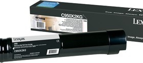 Фото 1/4 Картридж для принтеров Lexmark C950 черный (black). Ресурс 7500 стр (C950X2KG)