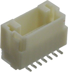 BM07B-NSHSS-TBT(LF)(SN), NSH Series Straight Surface Mount PCB Header, 7 Contact(s), 1.0mm Pitch, 1 Row(s), Shrouded