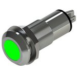 528-532-76, LED Indicator, Soldering Lugs, Fixed, Green, AC, 230V