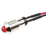 571-505-04-40, LED Indicator, Flying Lead, Fixed, Red, DC, 2.8V