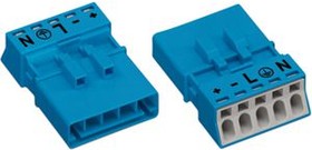 Фото 1/2 890-1115, Male connector Plug / Plug 5 Positions 4.4mm