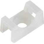 RND 475-00385, Cable Tie Mount 4mm White Polyamide 6.6 Pack of 100 pieces
