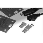 ZX62D-B-5P8(30), USB Connectors MICRO B RECEPT RA TH BTTM MNT