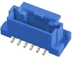 502352-0602, Pin Header, R/A, Wire-to-Board, 2 mm, 1 Rows, 6 Contacts, Surface Mount Right Angle