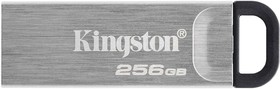Фото 1/10 Флеш Диск Kingston 256Gb DataTraveler Kyson DTKN/256GB USB3.1 серебристый/черный