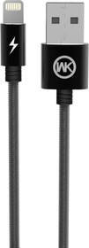 Фото 1/2 USB кабель WK KINGKONG WDC-013 для Apple 8 pin серебряный
