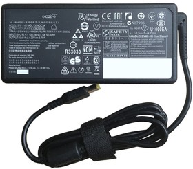 Блок питания (сетевой адаптер) для ноутбуков Lenovo 20V 6.75A 135W прямоугольный черный slim, без сетевого кабеля Premium
