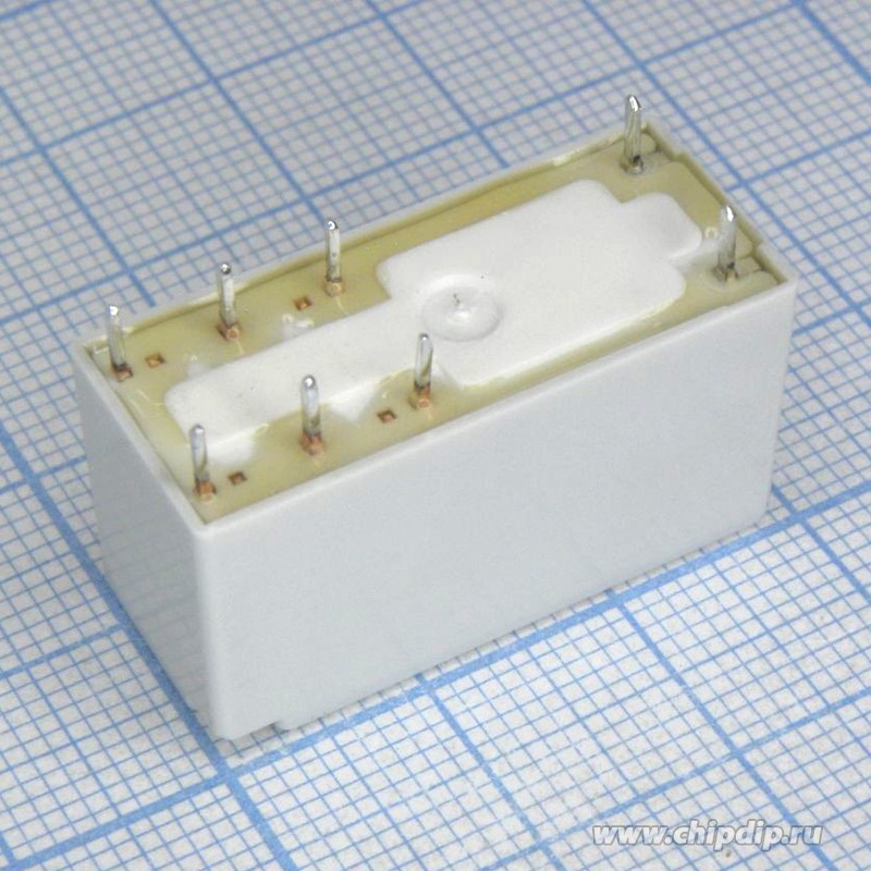 Finder Low-Profile PCB Relay DPDT 8A 24V DC - AgNi Contacts For Control Systems